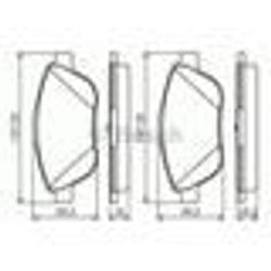 Set di pastiglie freno BOSCH 0 986 494 564, anteriore