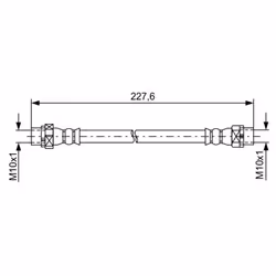 Filettatura interna 2 [mm]: M10x1. Filettatura interna [mm]: M10x1. Indice: 1 987 481 582. Lunghezza [mm]: 205. Numero del Pr ...