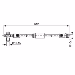 Filettatura interna [mm]: M10x1. Filetto esterno 2 [mm]: M10x1,5. Indice: 1 987 481 631. Lunghezza [mm]: 580. Numero del Prod ...