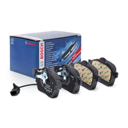 BOSCH 0 986 495 241 Kit pastiglie freno Low-Metallic con sensore usura integrato con clip pistone, con lamierino anticigolío AUDI: A4 B7 Avant