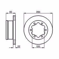 Disco freno BOSCH 0 986 479 B38 posteriore, ventilato, 1 Pezzo - Vista aggiuntiva 7