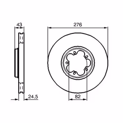 Disco freno BOSCH 0 986 479 B28 anteriore, ventilato, 1 Pezzo - Vista aggiuntiva 7