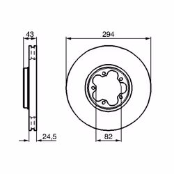 Disco freno BOSCH 0 986 479 B29 anteriore, ventilato, 1 Pezzo - Vista aggiuntiva 7