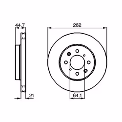 Disco freno BOSCH 0 986 479 B23 anteriore, ventilato, 1 Pezzo - Vista aggiuntiva 6