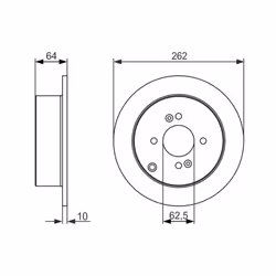 Disco freno BOSCH 0 986 479 C08 posteriore, pieno, 1 Pezzo - Vista aggiuntiva 7