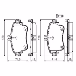 Set di pastiglie freno BOSCH 0 986 494 663, anteriore - Vista aggiuntiva 8