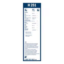 Tergicristallo per parabrezza BOSCH 3 397 011 813, Twin Lunghezza 250mm, posteriore, 1 Pezzo - Vista aggiuntiva 6