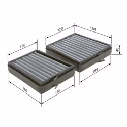 Filtro cabina BOSCH 1 987 435 536 - Vista aggiuntiva 5
