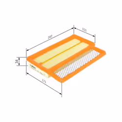 Filtro aria BOSCH F 026 400 466 - Vista aggiuntiva 5