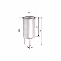 Filtro carburante BOSCH F 026 403 771 - Vista aggiuntiva 5