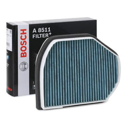 BOSCH 0 986 628 511 Filtro abitacolo Filtro al carbone attivo 260 202 55 FILTRO+ MERCEDES-BENZ: Classe E Sedan, Classe C Sedan, SLK
