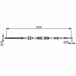 Indice: 1 987 482 533. Lunghezza [mm]: 1535. Numero del Produttore: 1 987 482 533. Produttore: BOSCH.