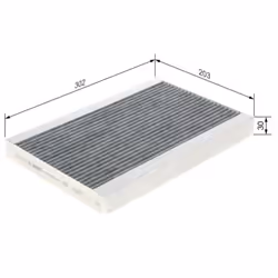 Filtro, aria di cabina BOSCH 1 987 435 543