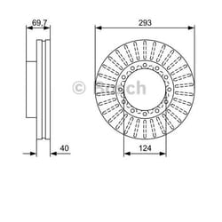 BOSCH Disco freno 40mm 12 144mm ventilato, ventilazione interna Oleato 0 986 479 D14 BD2435,MC894848 Dischi freno, Dischi dei freni