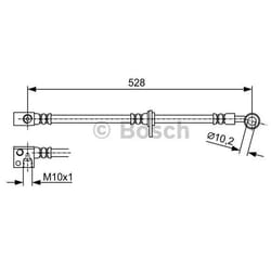 BOSCH 1 987 481 975 Tubi Freno 528 10,2 HONDA: Jazz 2