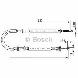 Cavo Freno; BOSCH; 1784; per FIAT; BC2587, 46766308, 46835328
