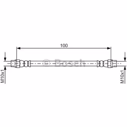 Tubi Freno; BOSCH; 100; per BMW; 34321162612, BH1668
