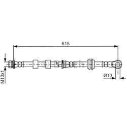 BOSCH 1 987 481 842 Tubi Freno 615