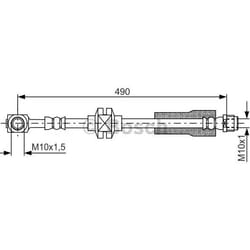 BOSCH 1 987 481 809 Tubi Freno 490 OPEL: Insignia A Sports Tourer