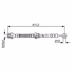 Tubi Freno; BOSCH; 400; per HYUNDAI; BH1758, 587370X300