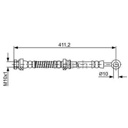 BOSCH 1 987 481 874 Tubi Freno 400 HYUNDAI: i10 I