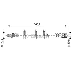 BOSCH 1 987 481 848 Tubi Freno 510 IVECO: DAILY 3 Bus, DAILY 3, DAILY 5 Pritsche/Fahrgestell