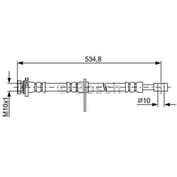 BOSCH 1 987 481 851 Tubi Freno 525 SUZUKI: Grand Vitara 2 SUV
