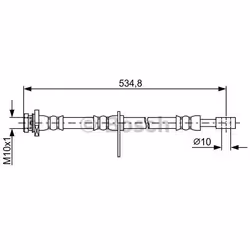 Tubi Freno; BOSCH; 525; per SUZUKI; BH1734, 5154065J00