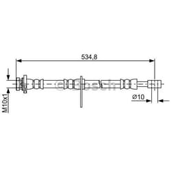 BOSCH 1 987 481 850 Tubi Freno 525 SUZUKI: Grand Vitara 2 SUV