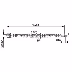 Tubi Freno; BOSCH; 680; per TOYOTA; BH1805, 9094702E26, 9094702F49
