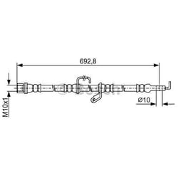 BOSCH 1 987 481 921 Tubi Freno 680 TOYOTA: RAV4 III SUV