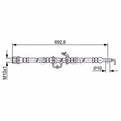 Tubi Freno; BOSCH; 680; per TOYOTA; BH1806, 9094702E27, 9094702F50