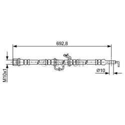 BOSCH 1 987 481 922 Tubi Freno 680 TOYOTA: RAV4 III SUV