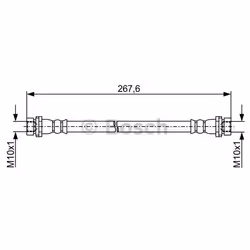 Tubi Freno; BOSCH; 245; per MAZDA; BH1832, EC014381XA, EC014381XC