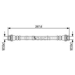 BOSCH 1 987 481 948 Tubi Freno 245