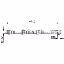 Tubi Freno; BOSCH; 660; per MITSUBISHI; BH1849, MR407225