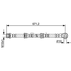 BOSCH 1 987 481 965 Tubi Freno 660