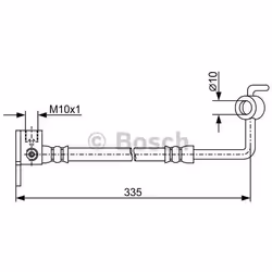 Tubi Freno; BOSCH; 335 10; per MAZDA; BH1854, NA0143980, NA7543980, NA7543980A