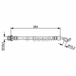 Tubi Freno; BOSCH; 334; per HYUNDAI, KIA; BH1768, 587372S500, 587372S500