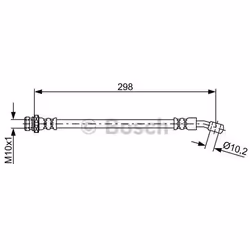 Tubi Freno; BOSCH; 298; per HYUNDAI; BH1765, 587372H350, 587372L700