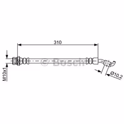 Tubi Freno; BOSCH; 310; per HYUNDAI, KIA; BH1767, 587372S100, 587372S100