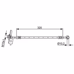 Tubo flessibile del freno BOSCH 1 987 481 864 - Vista aggiuntiva 5