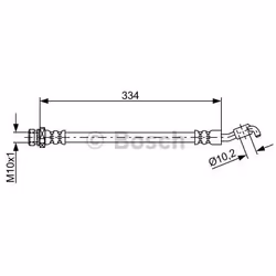 Tubi Freno; BOSCH; 334; per HYUNDAI, KIA; BH1776, 587382S500, 587382S500