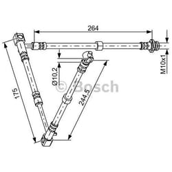 BOSCH 1 987 481 836 Tubi Freno 244,5