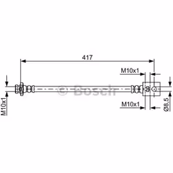 Tubi Freno; BOSCH; 417; per NISSAN; BH1718, 46210VB015, 46210VB21A