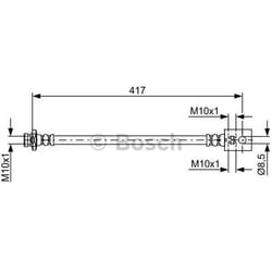 BOSCH 1 987 481 834 Tubi Freno 417 NISSAN: Patrol GR 5, Patrol GR 5 SUV