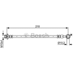 BOSCH 1 987 481 830 Tubi Freno 210