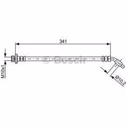 Tubi Freno; BOSCH; 341; per NISSAN; BH1710, 46210EB03A, 46210EB30B