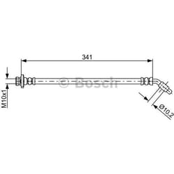 BOSCH 1 987 481 826 Tubi Freno 341
