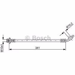Tubi Freno; BOSCH; 341; per NISSAN; BH1724, 46211EB03A, 46211EB30B
